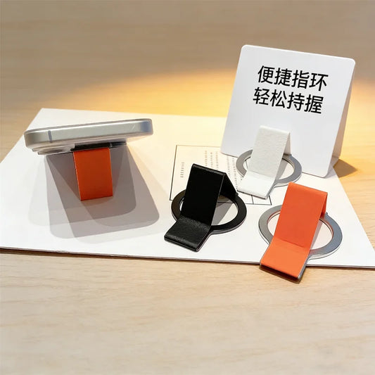 360° Magnetic Phone Grip Stand – Alloy & Silicone Finger Strap Phone Grip Stand Peaceful Pleasures Health and Wellness
