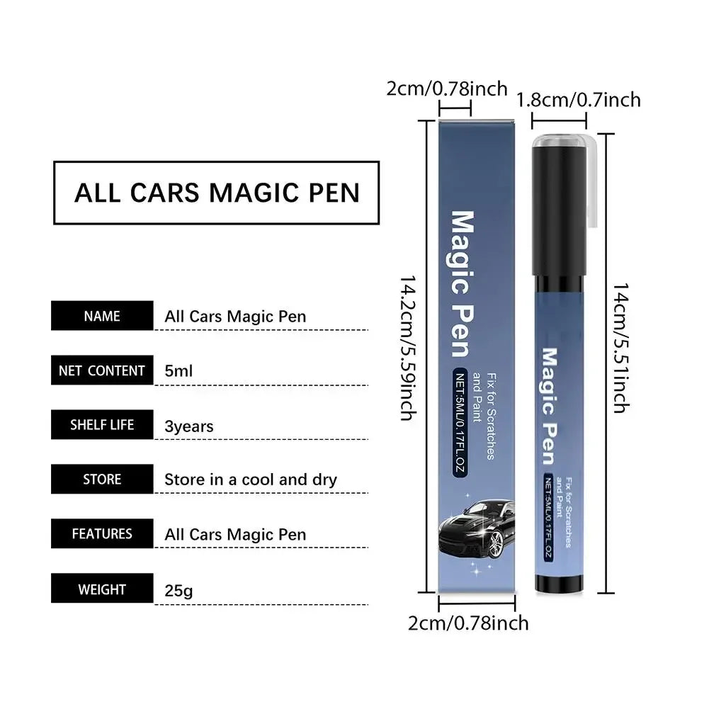 Cars Magic Pen 5ml Universal For All Cars Scratches Swirl Marks And Scuffs Scratch Repair Pen Easy DIY Car Paint Touch Up Peaceful Pleasures Health and Wellness