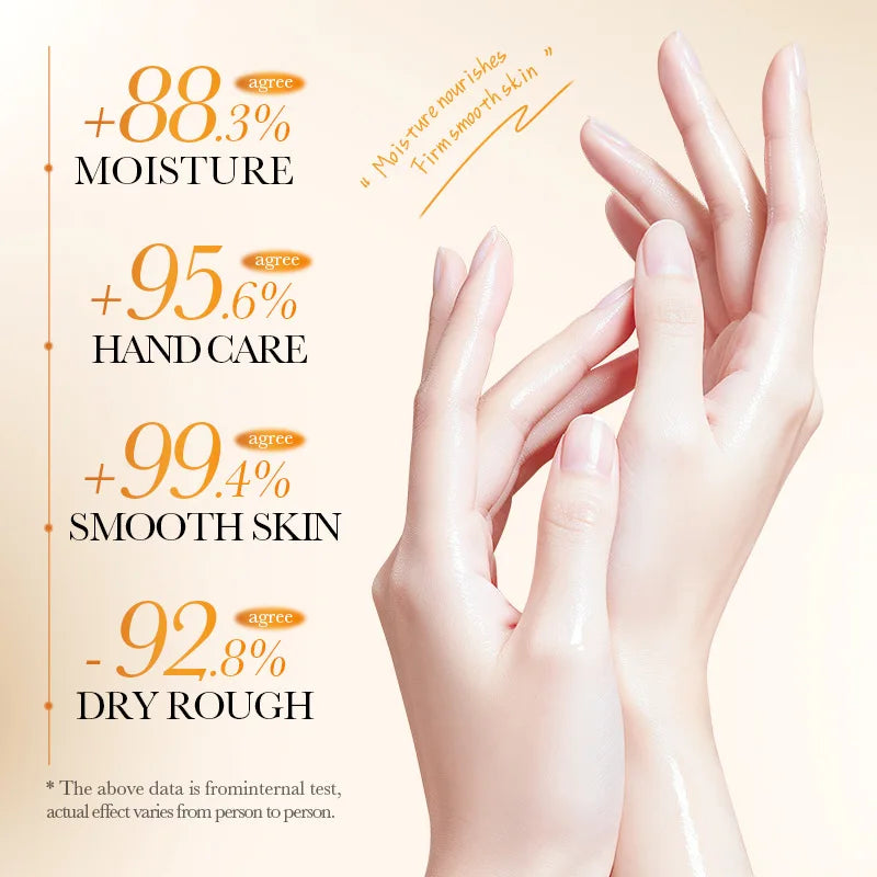SADOER Honey Milk Hand Mask Gloves – 5 Pairs, 24Hr Moisture