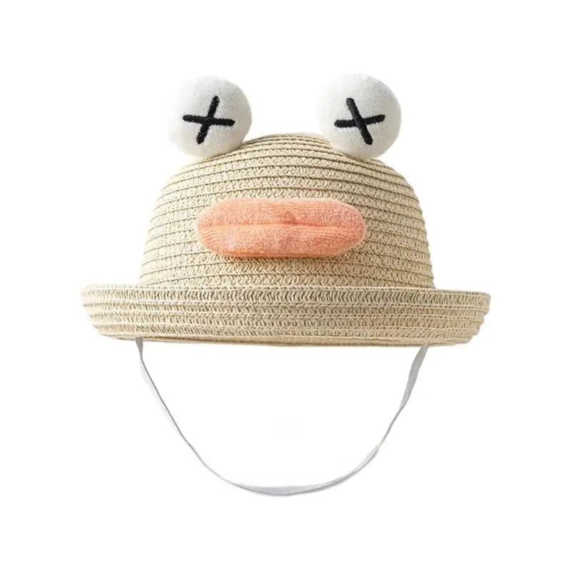 Baby Straw Sun Hat with Chin Strap | Ages 1–5 | Lightweight