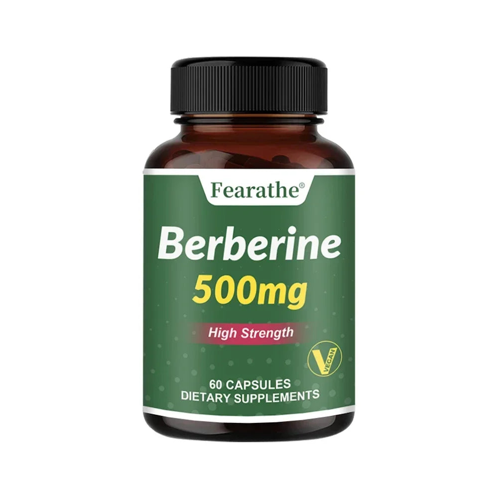 Berberine Supplement, 500mg, Healthy Metabolic Support Heart, Immune System, Gut Health, 30/60/120 Vegan Capsules, NON-GMO Peaceful Pleasures Health and Wellness 60count