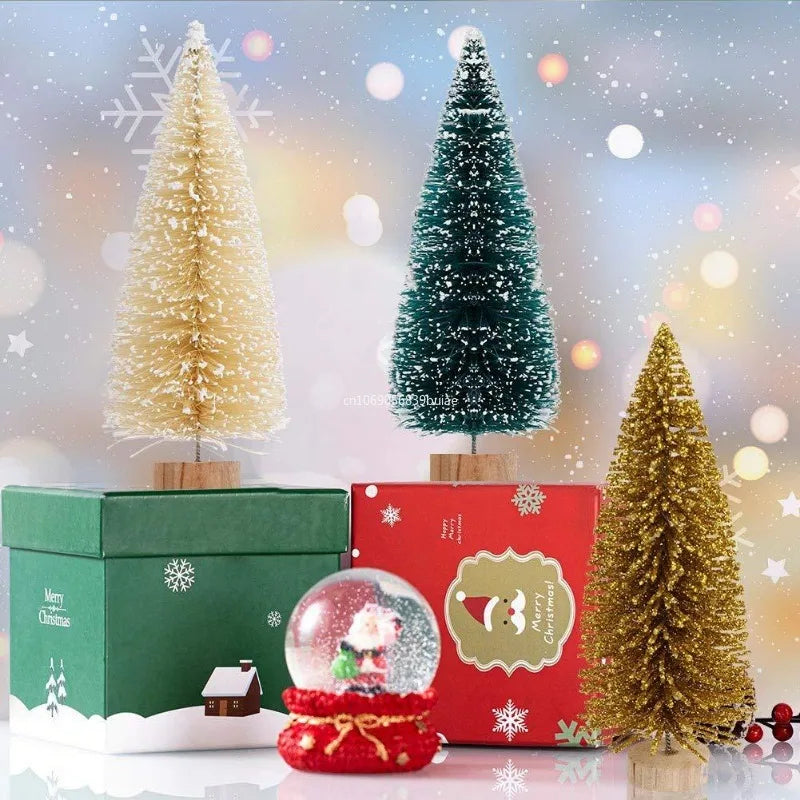 Christmas Decoration Xmas Tree Small Cedar Pine for Home Room Decor Halloween Party New Year Navidad Ornaments Accessories 2025 Peaceful Pleasures Health and Wellness