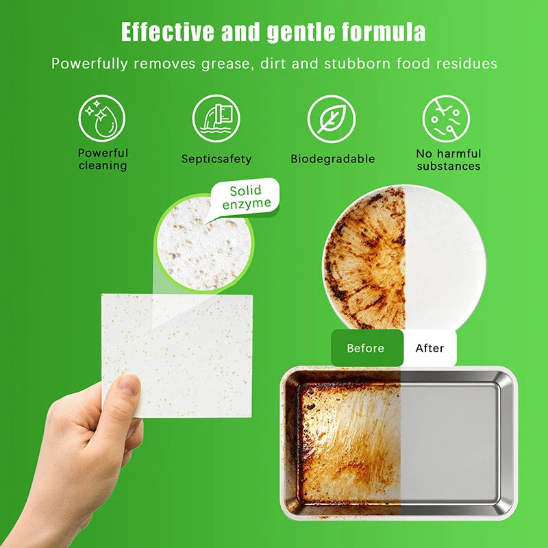 Dishwashing Detergent Sheet 30/100pcs Dishwasher Cleaner Oil Dirt Removal Deodorizer Cleaning Tablet Machines BowlsKitchen Tool Peaceful Pleasures Health and Wellness