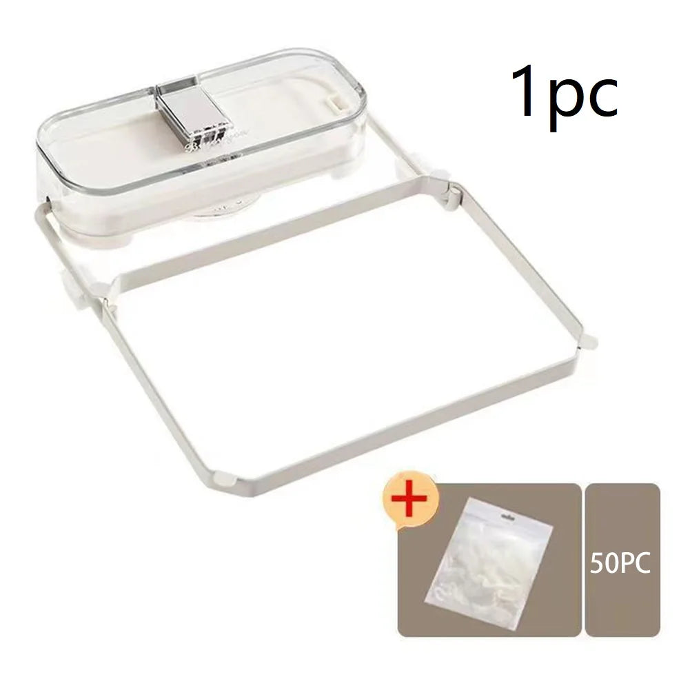 Foldable Sink Strainer Rack + 50 Disposable Mesh Filter Bags