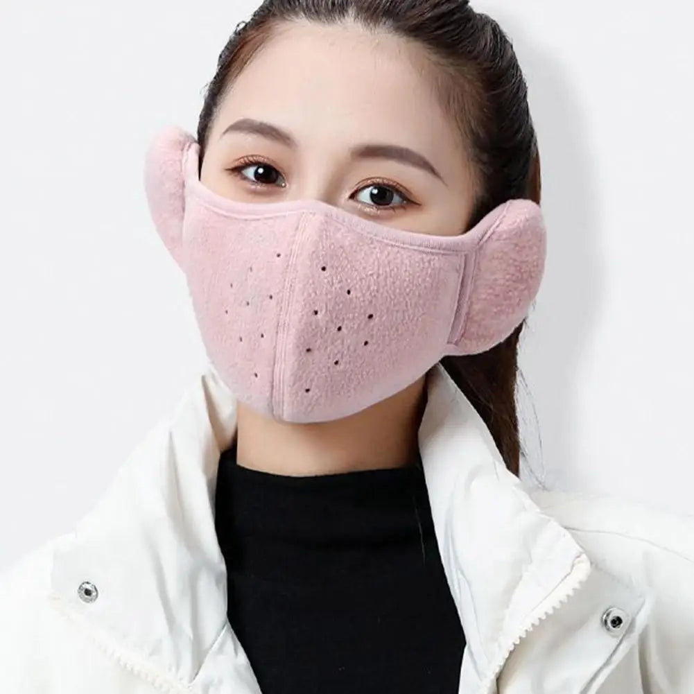 Winter Fleece Earmuffs & Windproof Face Mask – Unisex 2-Pack Winter Ear Warmer Mask Peaceful Pleasures Health and Wellness