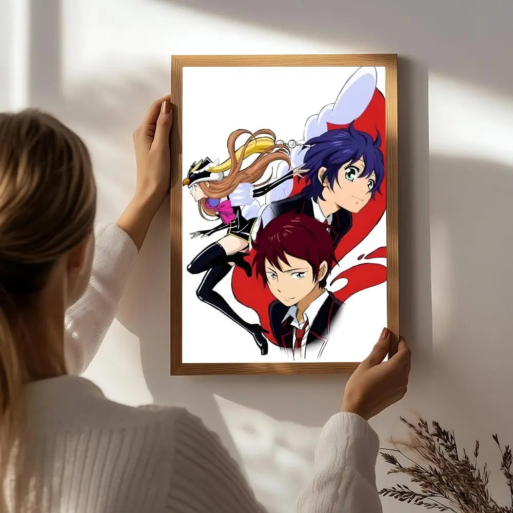 Anime Penguindrum HD Waterproof Self-Adhesive Wall Poster Anime Wall Poster Peaceful Pleasures Health and Wellness White5 21X30cmNoframe