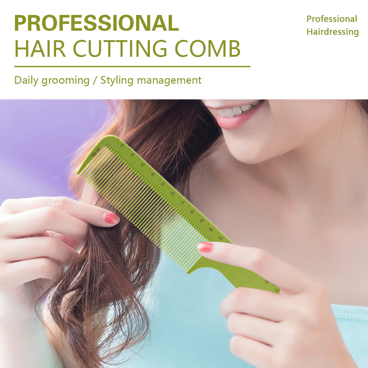 1/9Pcs Professional Hairdressing Scale Comb Barber Styling Set Hair Styling Heat Resistant Cutting Comb Styling Tools Peaceful Pleasures Health and Wellness