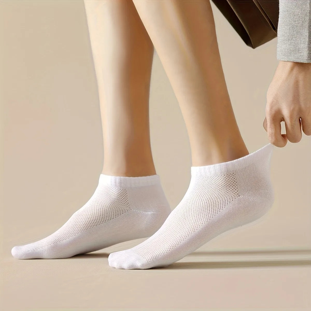 5-Pack Breathable Mesh Ankle Socks | Unisex Low Cut Sports Ankle Socks Peaceful Pleasures Health and Wellness