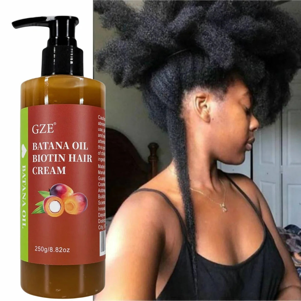 GZE Batana Oil Biotin Hair Cream – Anti-Breakage & Repair