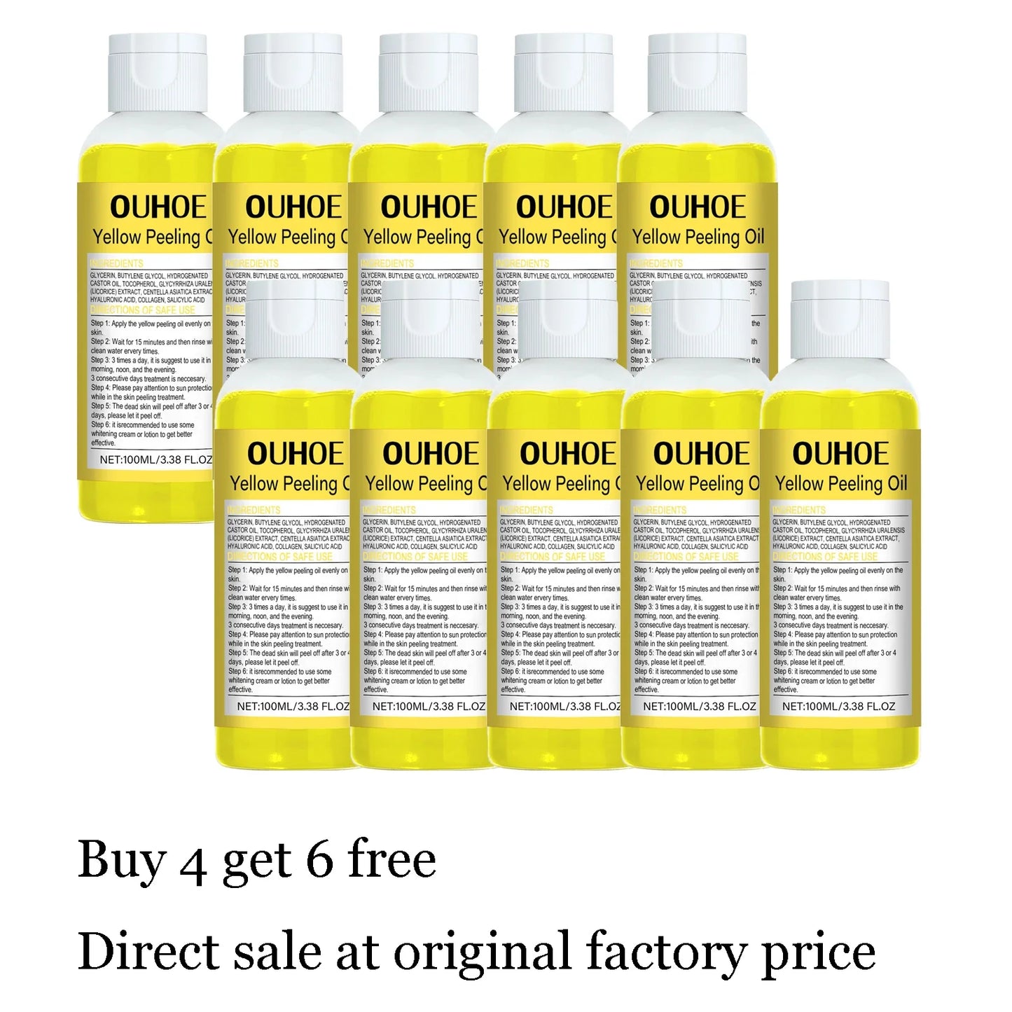 100ml Body Peeling Oil – Exfoliate, Moisturize & Brighten Skin