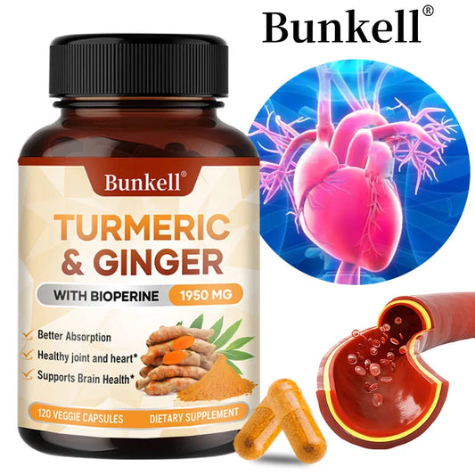 Turmeric Curcumin Ginger Supplement with Bioperine Peaceful Pleasures Health and Wellness