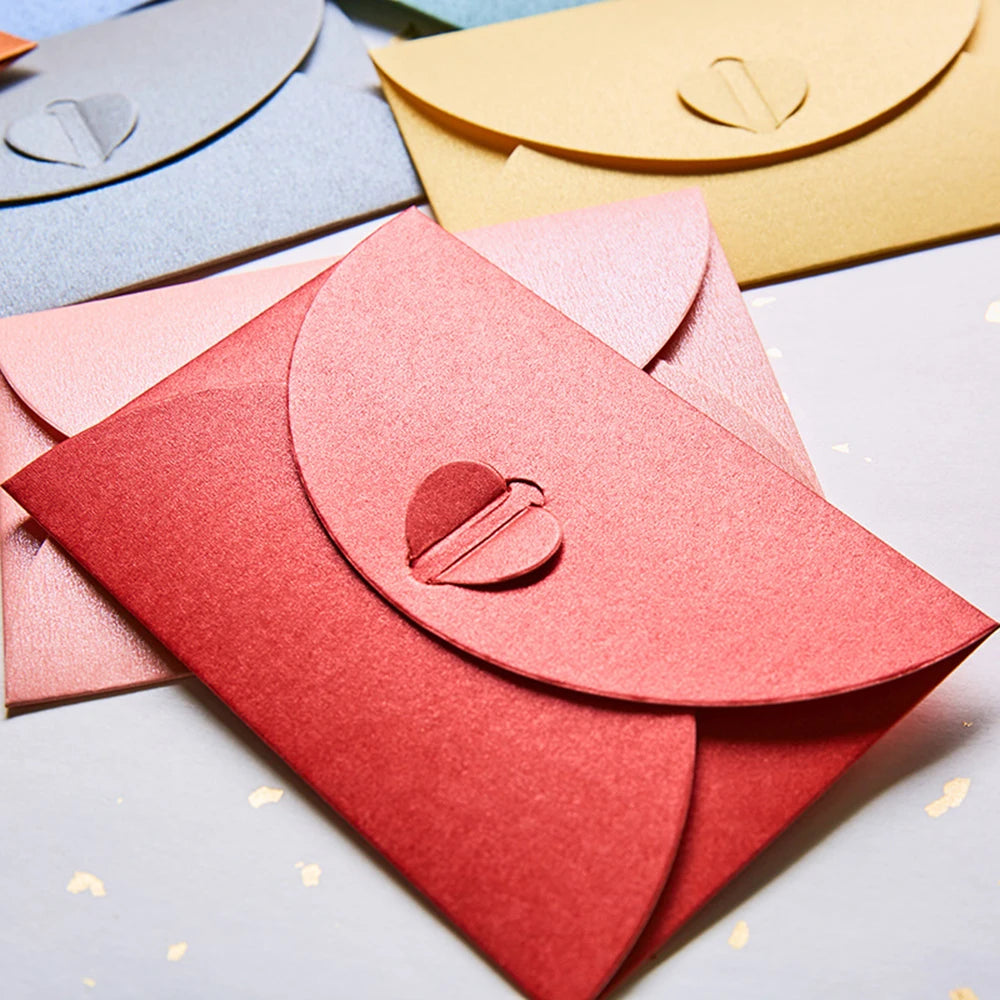 20pcs Love Pearl Paper Envelopes Gilt Envelope Wedding Invitation Color Envelope Peaceful Pleasures Health and Wellness