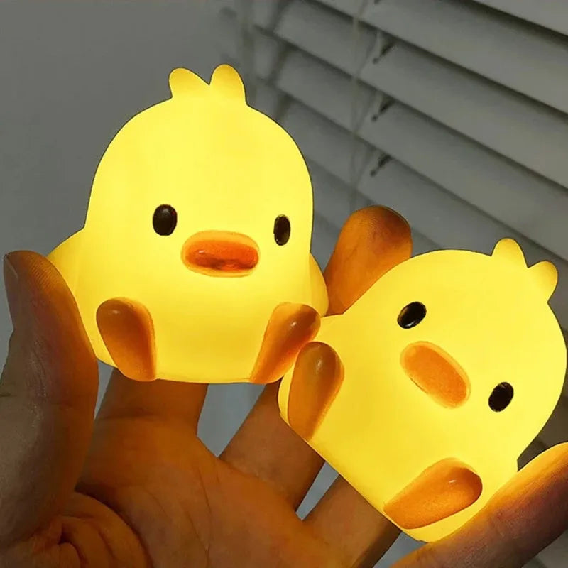 Cute Duck LED Warm Night Light – Bedroom & Desk Decor Lamp