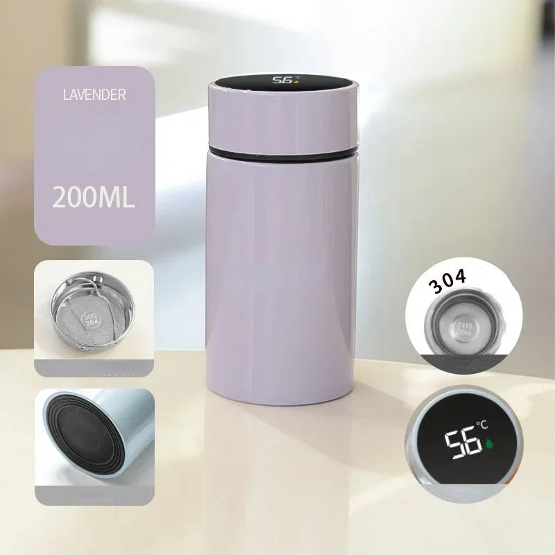 Stainless Steel Stanl Cup Water Bottle Vacuum Flasks Termos Tumbler Thermal Cold Hot Vacuum-flasks-&-thermoses Thermo & Dining Peaceful Pleasures Health and Wellness Purple 200ml