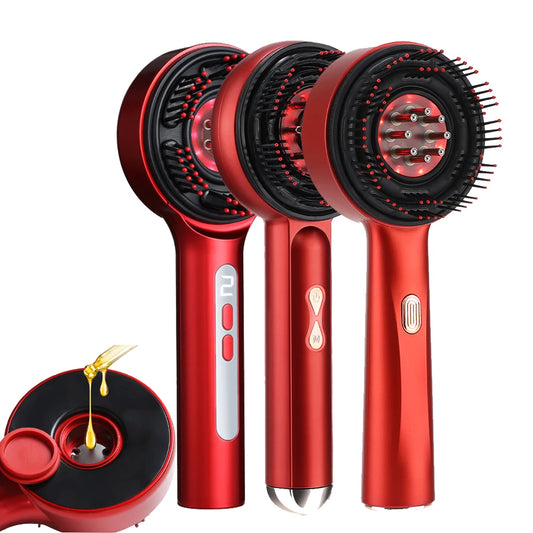 Electric Scalp Massage Comb for Growth Scalp Oil Applicator Hair Care 660nm Red Light Head Massager Improve Hair Loss Brush Peaceful Pleasures Health and Wellness