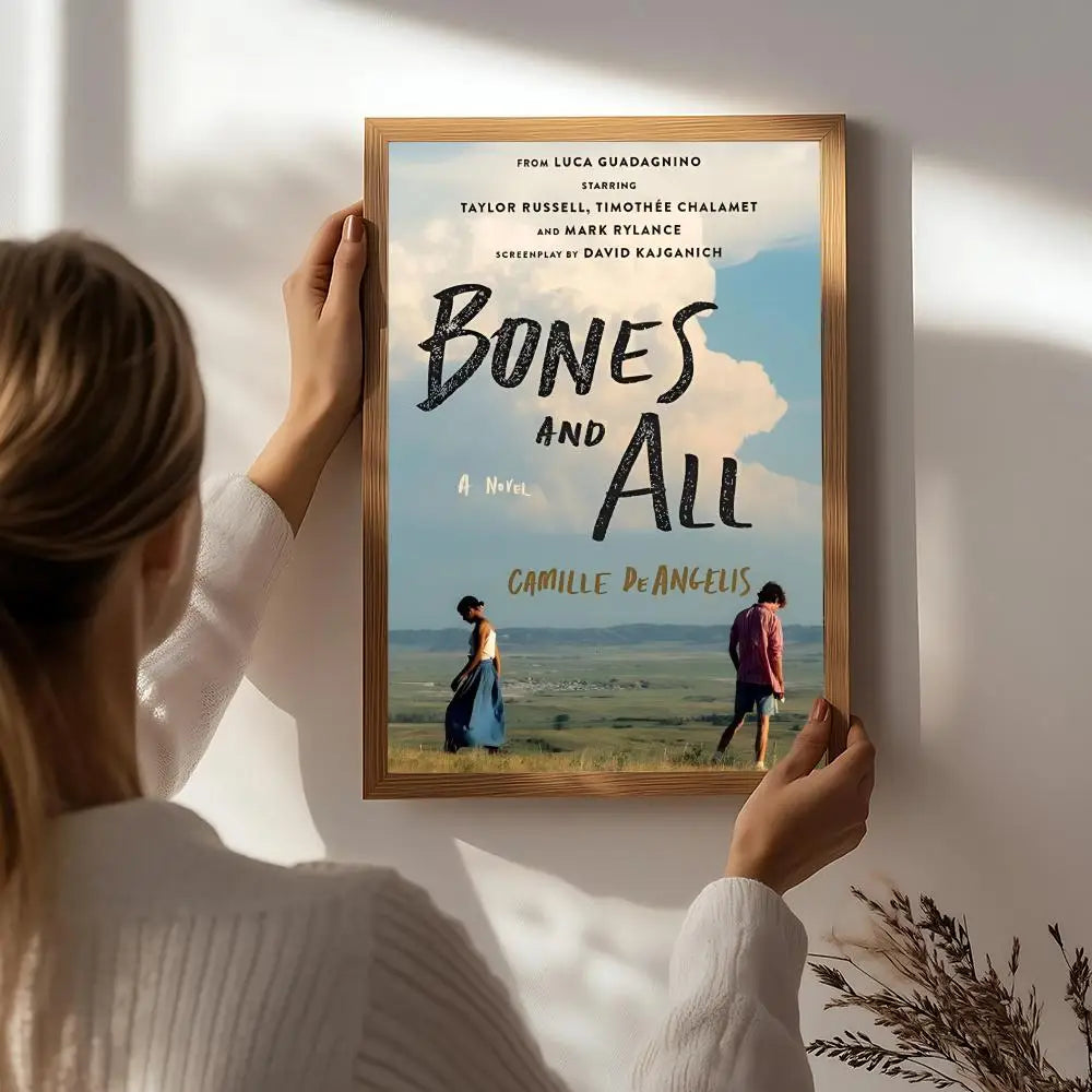 Movie B-Bones and All Poster HD Self Adhesive Waterproof Wall Art Ideal for Home Office Dorm Bedroom Great Gift Peaceful Pleasures Health and Wellness White6 30X40cmNoframe