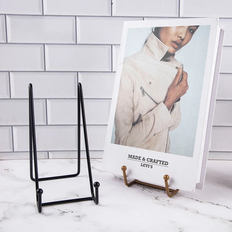 Metal Plate Display Stand & Picture Easel – Tabletop Holder