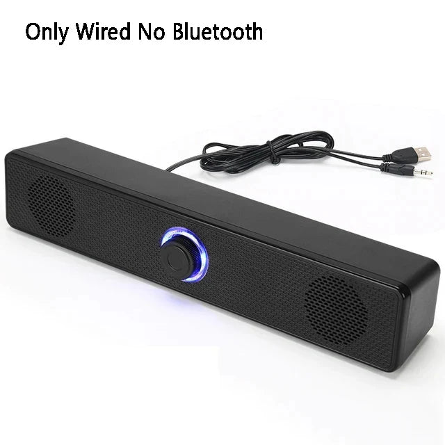 AyeBeau Bluetooth 5.3 Soundbar – PC, TV & Laptop Speaker