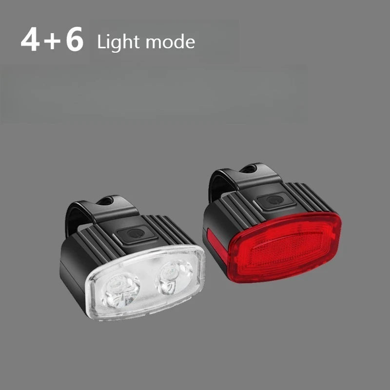 Bike Headlight & Tail Light Set – USB-C, IPX5 Waterproof Bike Light Set Peaceful Pleasures Health and Wellness