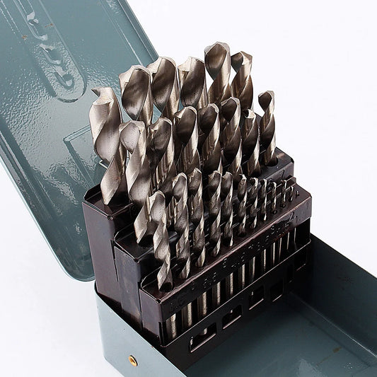 25Pcs High-Quality Twist Drill Set HSS Metal Drill Bit Tool 1-13mm New Peaceful Pleasures Health and Wellness Default Title