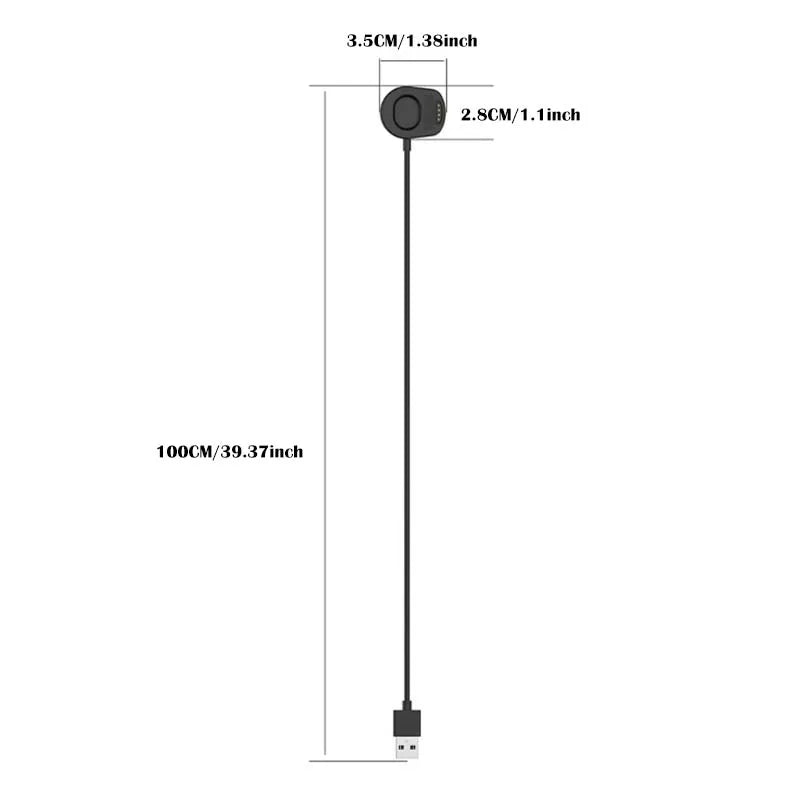 Charger Cable for Suunto 7 Smart Watch USB Charger Clip Cradle Cable Charging Dock Station Peaceful Pleasures Health and Wellness