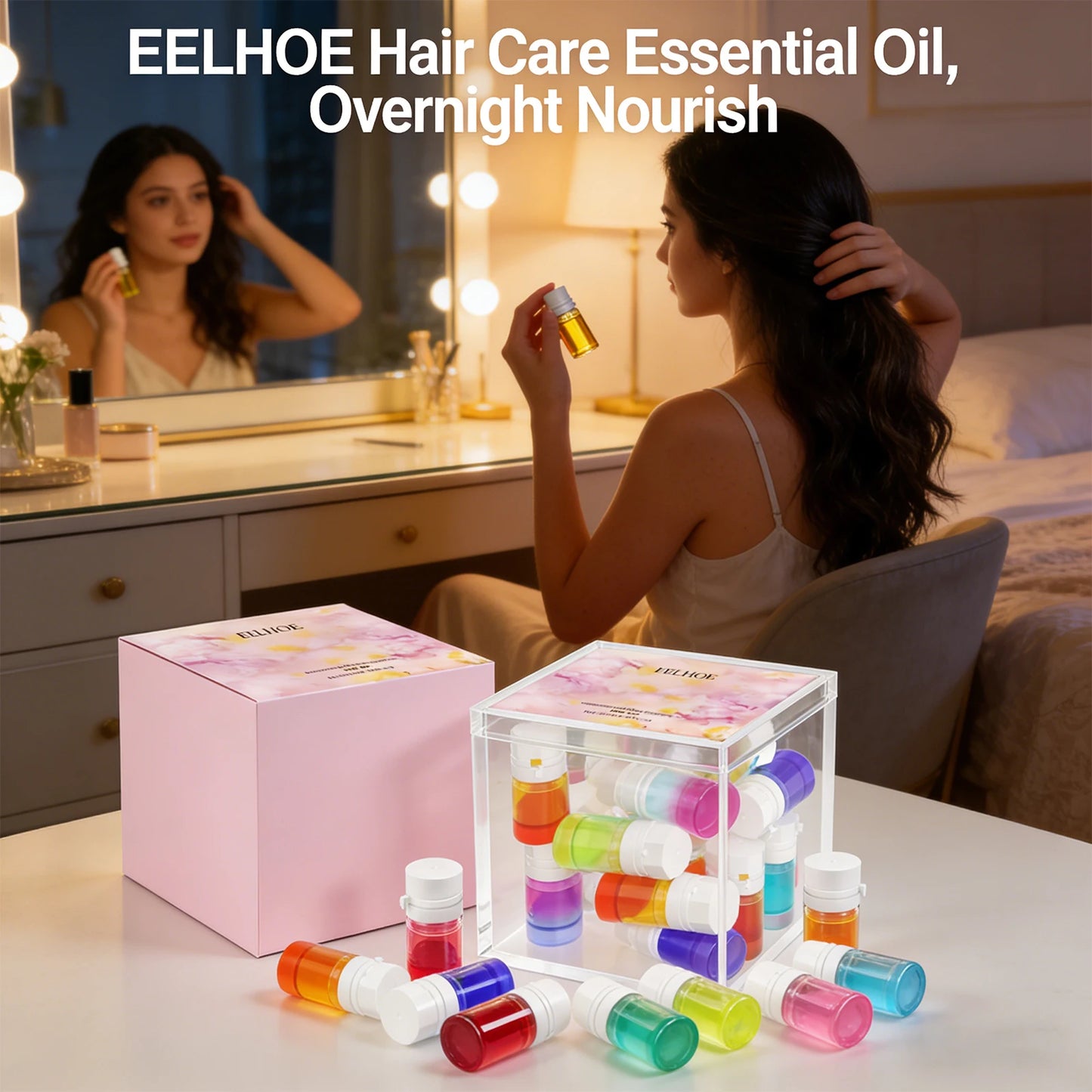 EELHOE Hair Care Essential Oil – Anti-Frizz Moisturizing Conditioner Hair Care Essential Oil Peaceful Pleasures Health and Wellness
