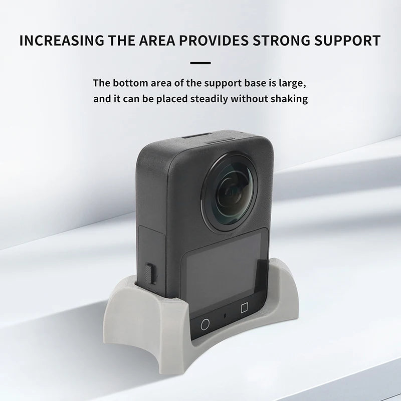 Anti-Slip And Anti-Drop Stable Soft Rubber Base For The Desktop Fixed Base Of DJI OSMO 360 Camera Black/Grey Peaceful Pleasures Health and Wellness
