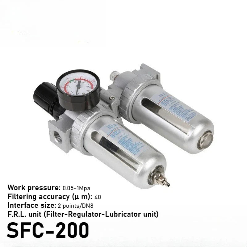 Air Compressor Filter Regulator SFC SFR 200 300 400 Auto Drain