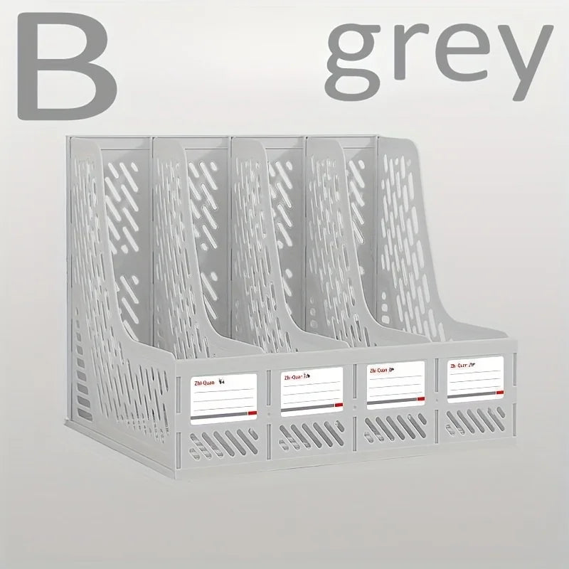 4-Tier Thickened File Rack | Desktop Document Organizer