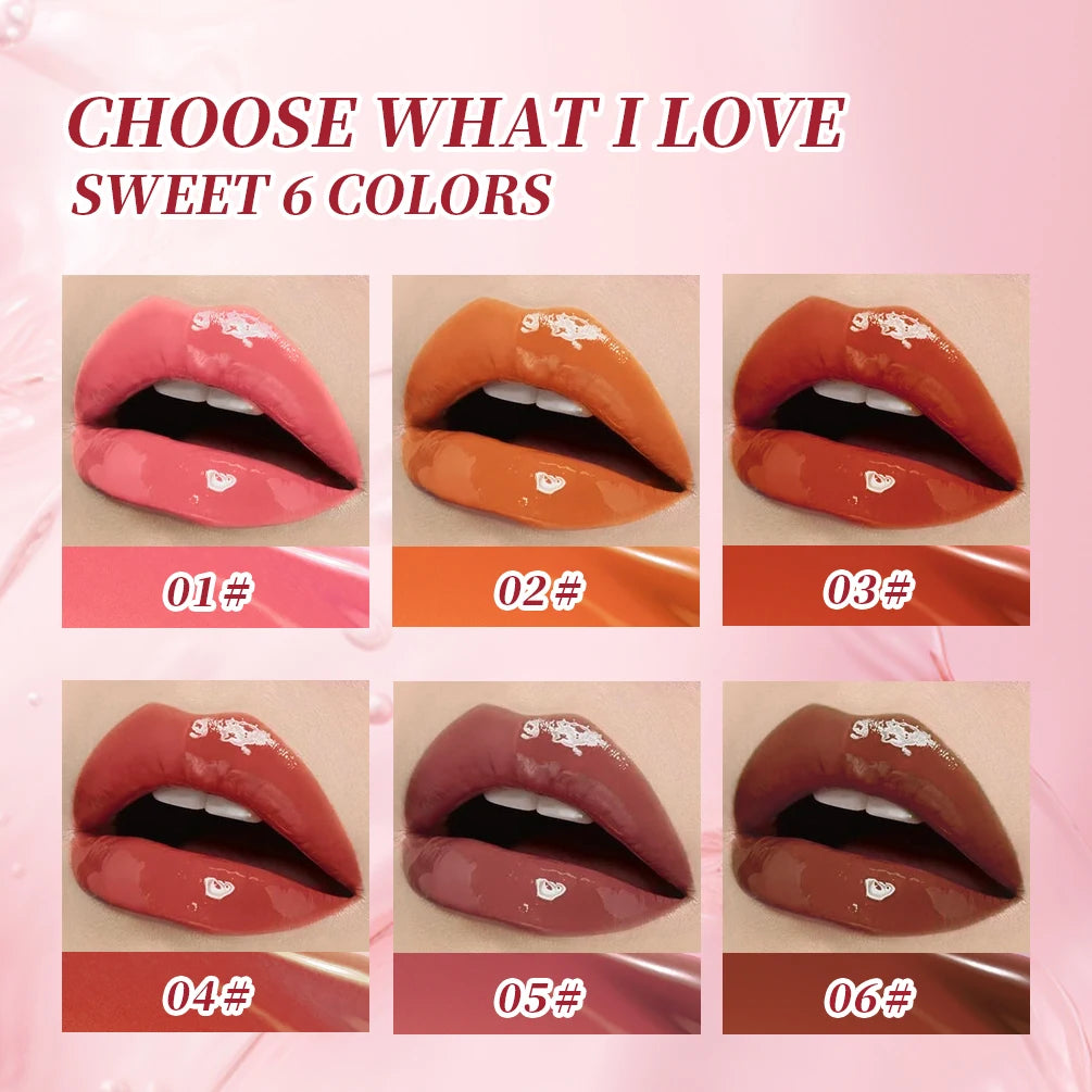 QIBEST Slick Lip Gloss Moisturizing Glass Water Gloss Sexy Plump Lip Makeup Mirror Lip Glaze Lasting Lipgloss Oil Tinted Pigment Peaceful Pleasures Health and Wellness