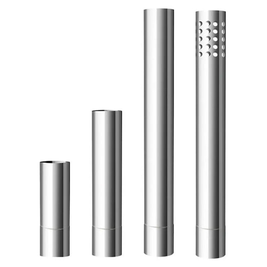 Stainless Steel Flue Extension Pipe 6cm | Camping Chimney Tube Chimney Stove Pipe Oasis Select