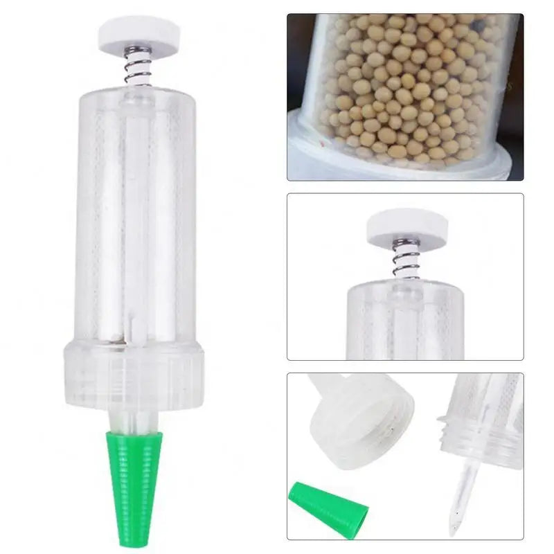Handheld Seed Dispenser – Manual Garden Seed Planter Tool