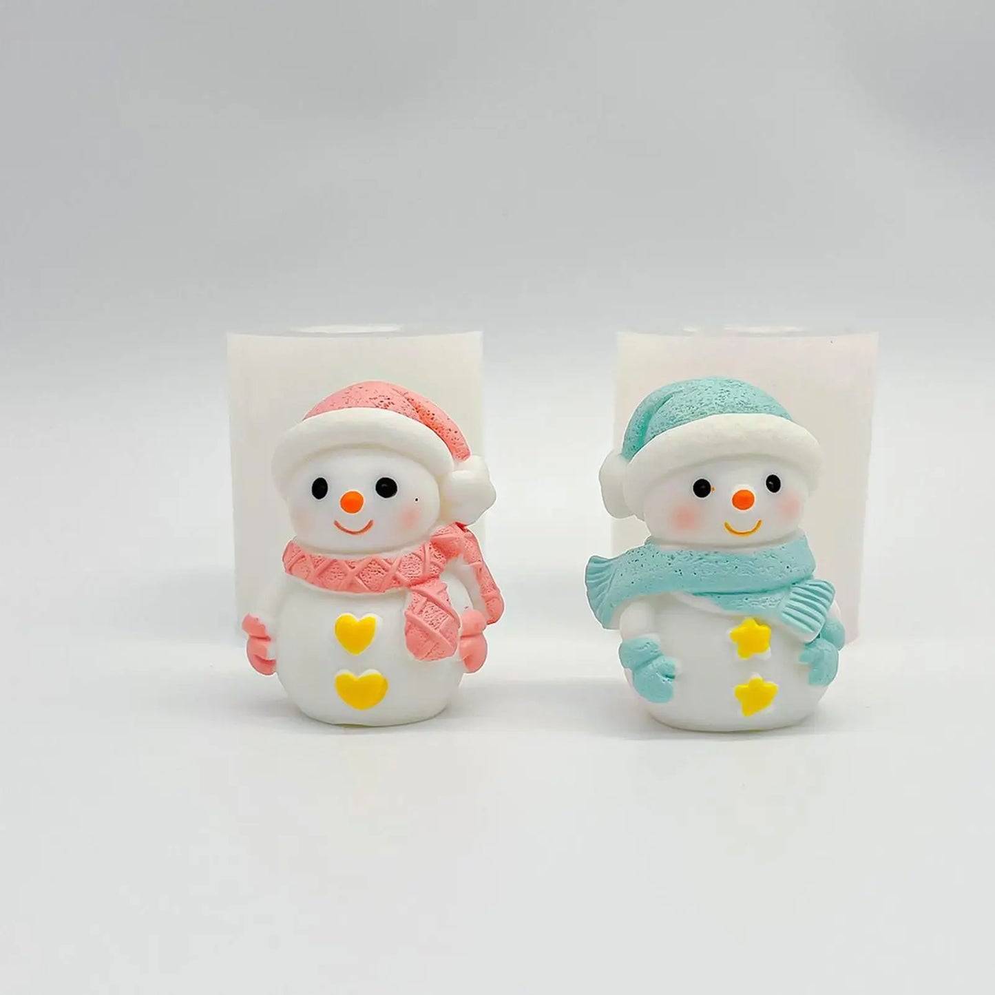 Christmas Molds For Resin Reusable Snowman 2 Pieces Craft Supplies Resin Casting Molds Christmas Decorations For Soap Plaster Peaceful Pleasures Health and Wellness