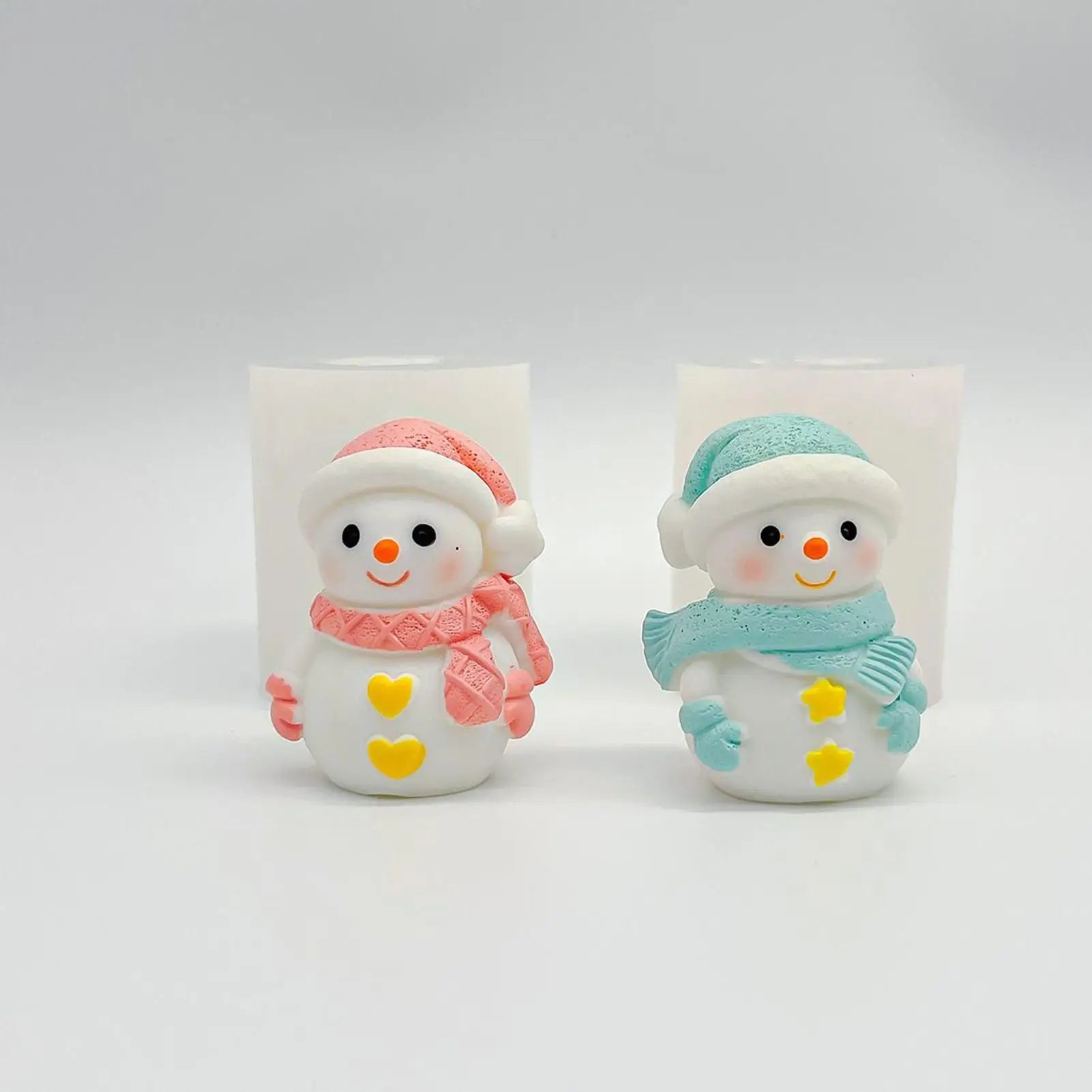 Christmas Molds For Resin Reusable Snowman 2 Pieces Craft Supplies Resin Casting Molds Christmas Decorations For Soap Plaster Peaceful Pleasures Health and Wellness