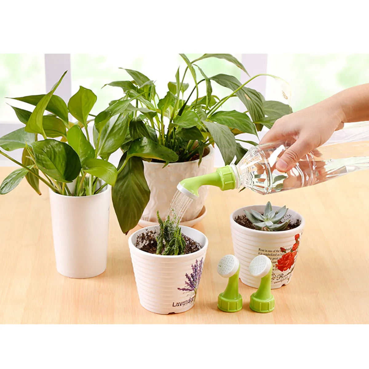 2pcs Watering Nozzle For Plants Sprinkler Nozzle Plastic Garden Tool Angled Spout Durable Pp Material Gardening Supplies Peaceful Pleasures Health and Wellness