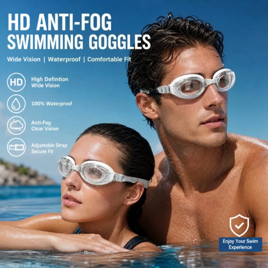 high-end Adult Swimming Goggles High-Definition Anti Fog Waterproof Ideal Choice for Surfing and Swimming Swimming Equipment Peaceful Pleasures Health and Wellness