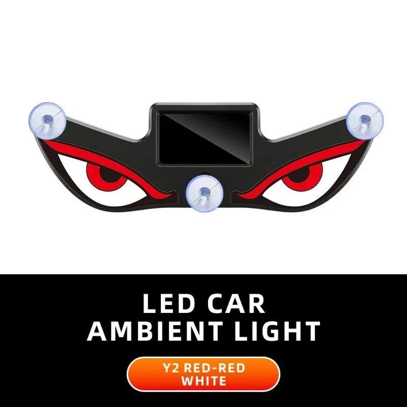 Solar LED Devil's Eye Triangle Car Atmosphere Light | Wireless