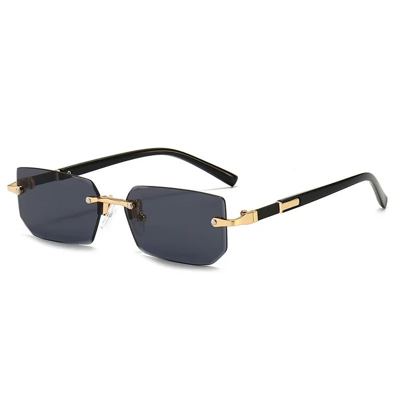Winful Women's Punk Square Sunglasses UV400 Metal Frame