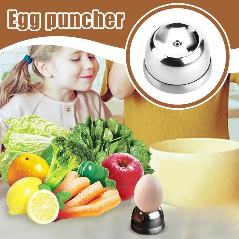 Stainless Steel Egg Piercer Egg Poker Peeler Stainless Steel Needle Anti-Rust Baking Accessories Pricker Opener Kitchen Tools Peaceful Pleasures Health and Wellness