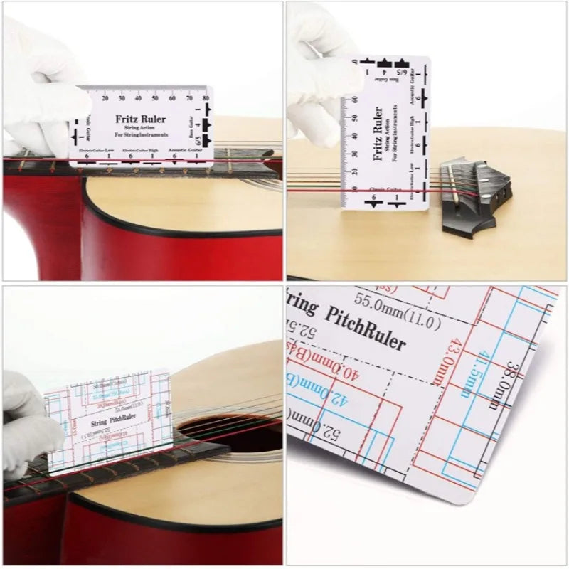 Wholesale Guitar Measuring Ruler T-shaped Arc String Distance Leveling