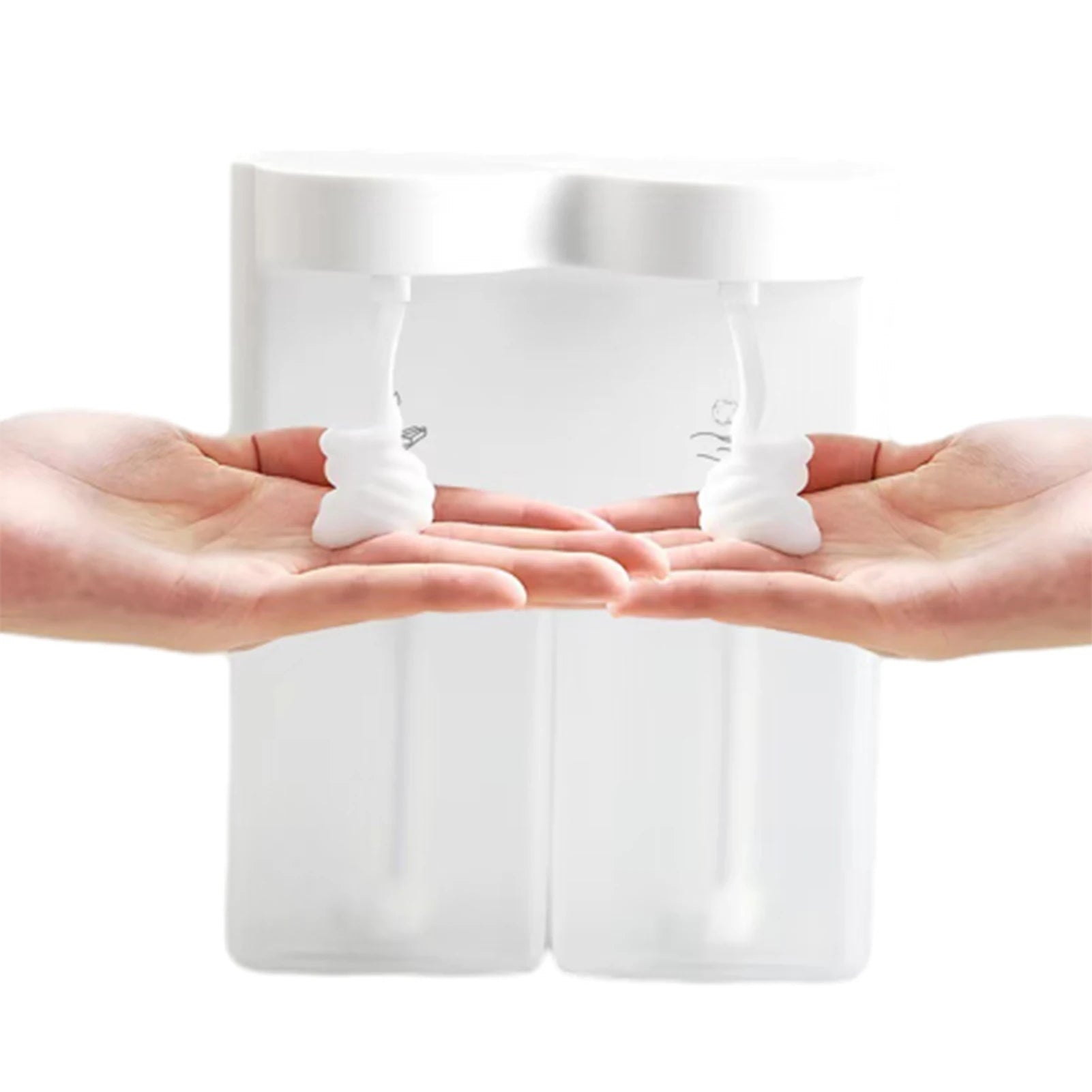 2-in-1 Automatic Induction Detergent Machine Hand Sanitizer Machine Household Wall Mounted Automatic Induction Foam Hand Soap Peaceful Pleasures Health and Wellness C Foam out