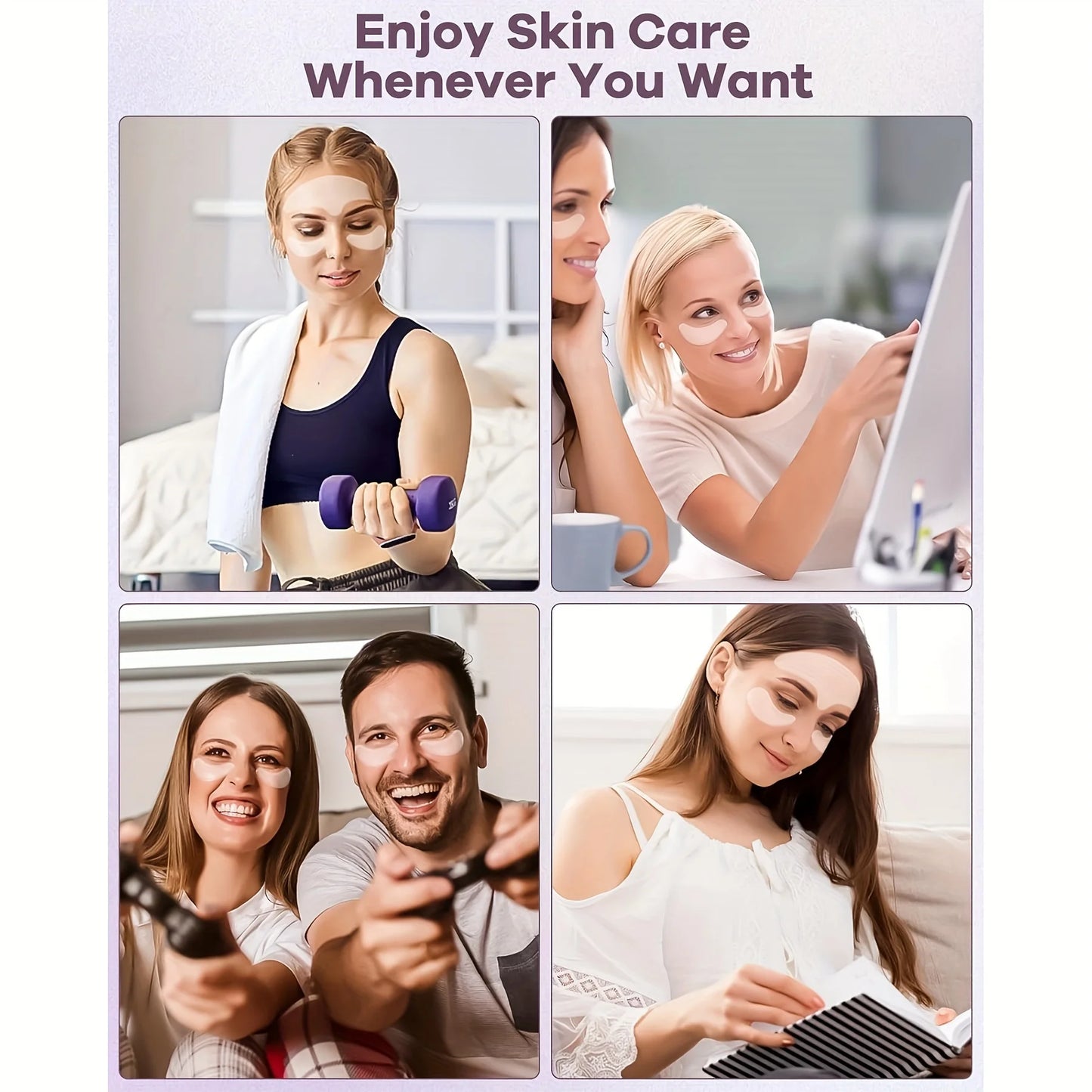 12-Pack Facial Patches – Niacinamide, Collagen & Aloe Vera