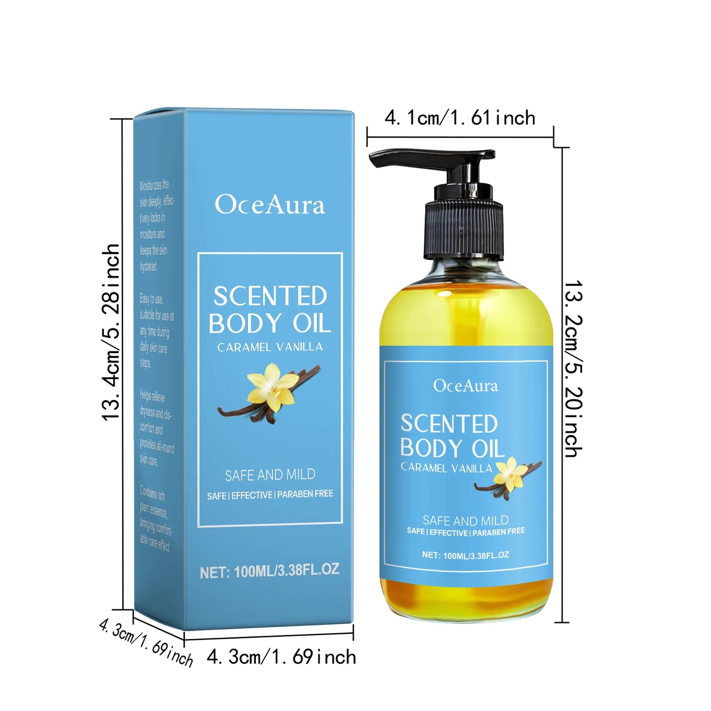 Caramel Vanilla Body Massage Oil – Moisturizing & Relaxing