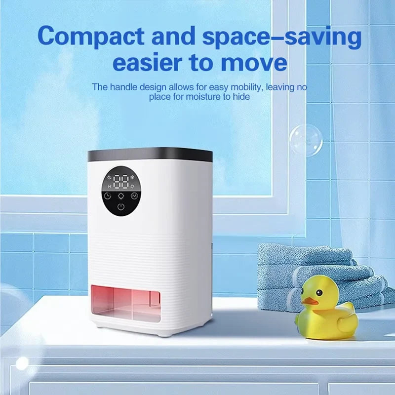 URGGU Mini Smart Dehumidifier – Silent, 1400ml, LED Display