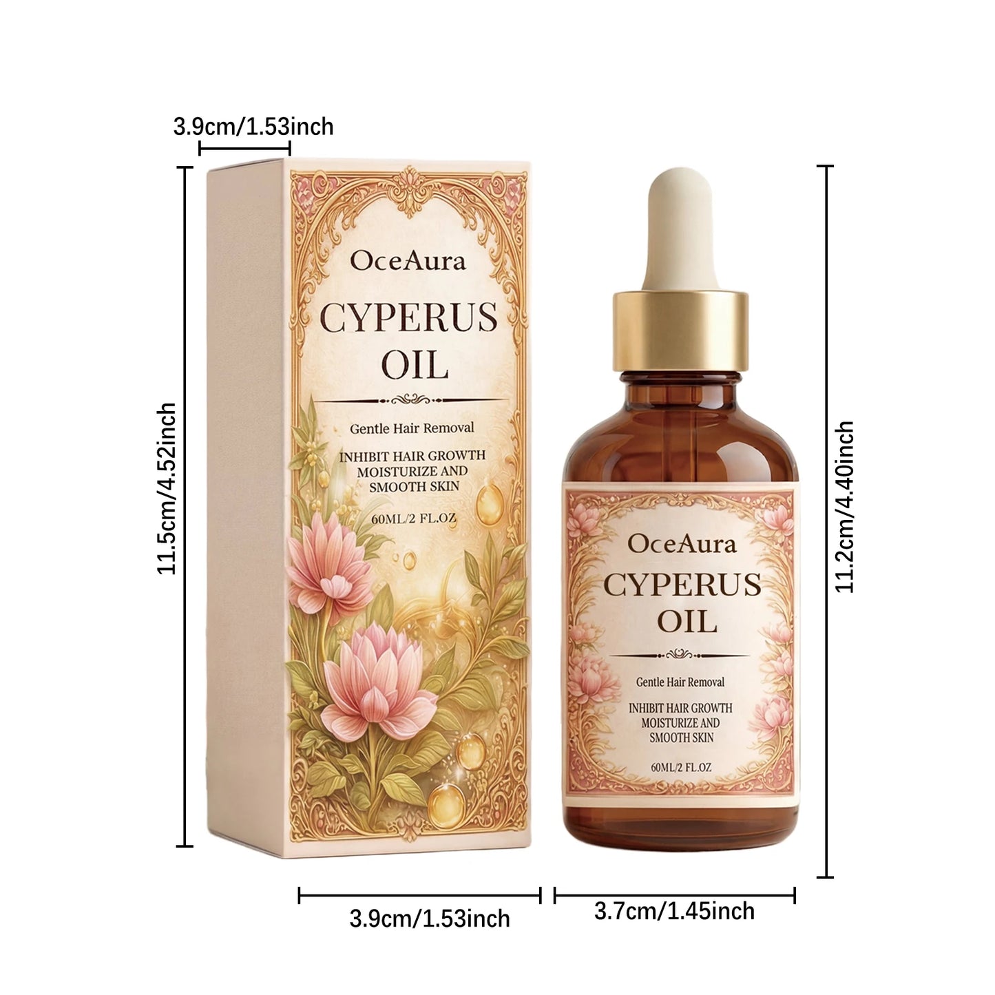 OceAura Cyperus After-Shave Essence Oil 60ml | Soothe & Moisturize
