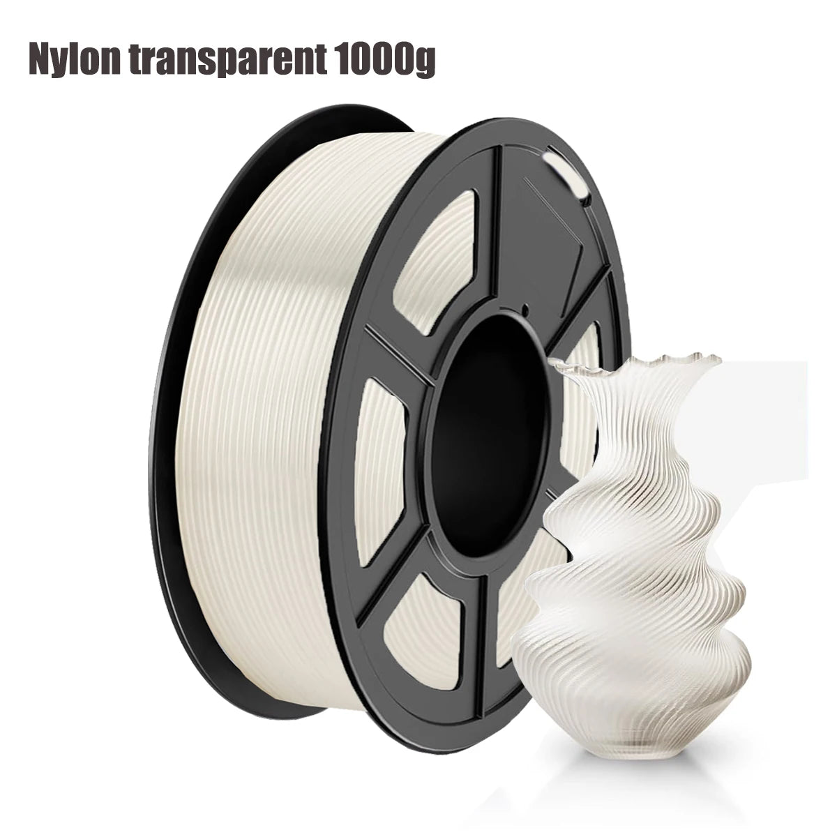 Transparent PLA 3D Filament 1.75mm | High-Speed, Tough & Durable