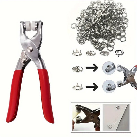 Stainless Steel Snap Fastener Pliers Easy-to-use DIY Clothing Button Peaceful Pleasures Health and Wellness