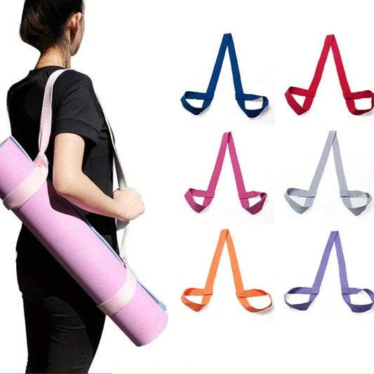 Cotton Yoga Mat Back Strap Sports and Fitness Yoga Mat Binding Multi-functional Binding Strap Available in Multiple Colors Peaceful Pleasures Health and Wellness