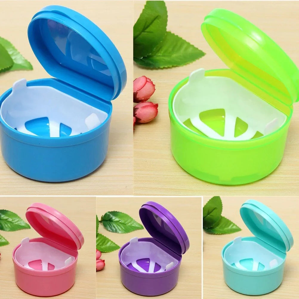 Cleaning and Storage Box for Denture and Orthodontic Retainer, Hanging Net Container Peaceful Pleasures Health and Wellness
