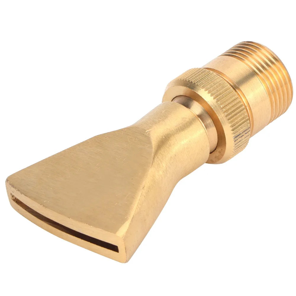 Brass Fan Fountain Nozzle | G1/2 Female to G3/4 Male Thread